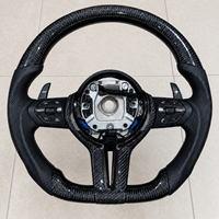 Volant en fibre de carbone pour BMW F30 F10 F20 F22 F32 F35 F36 F12 M3 M5 M6 E70 E90 Volant de voiture personnalisé