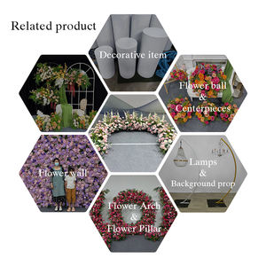 Realistische bloemenloper bruiloft achtergronddecoratie voor kerst- en moederdagfeesten - Product Image 5