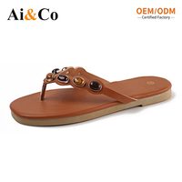 Chaussures grande taille pour femmes, tongs à strass tendance, printemps-été, antidérapantes, semelle TPR, dessus en PU, bout carré, respirantes