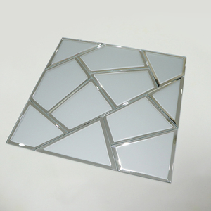 Màu thủy tinh khảm hình dạng vuông belved cạnh gương kính khảm thủy tinh - Product Image 3