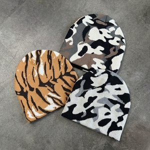 Berretti Camouflage Unisex di Alta Qualità all'Ingrosso, in Tessuto Acrilico con Logo Personalizzato, Caldi per l'Inverno, Stile Y2K - Product Image 2