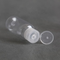 Bouteille en plastique à couvercle rabattable, conteneurs pour Lotion, transparent, PET, pour shampoing, rechargeable, lot de 50 ou 100ml, pour échantillons, produit de voyage, 5 pièces