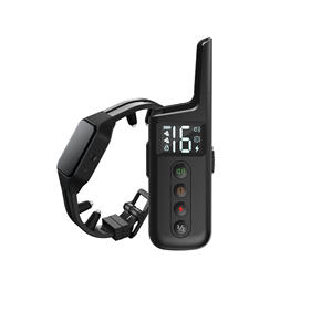 Großer Hund 300m wasserdicht wiederauf ladbare Vibration Beep <span class=keywords><strong>Shock</strong></span> Modi Schock halsband Hunde trainings halsband mit Fernbedienung - Product Image 4