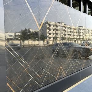 Lussuoso tavolo da pranzo con controsoffitto da cucina in marmo nero Lauren per interni moderni per progetti commerciali di progettazione grafica - Product Image 5