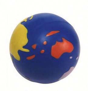 Ballon anti-stress en PU en forme de globe terrestre, personnalisable avec logo, vente en gros, jouet sensoriel pour enfants et adultes - Product Image 2