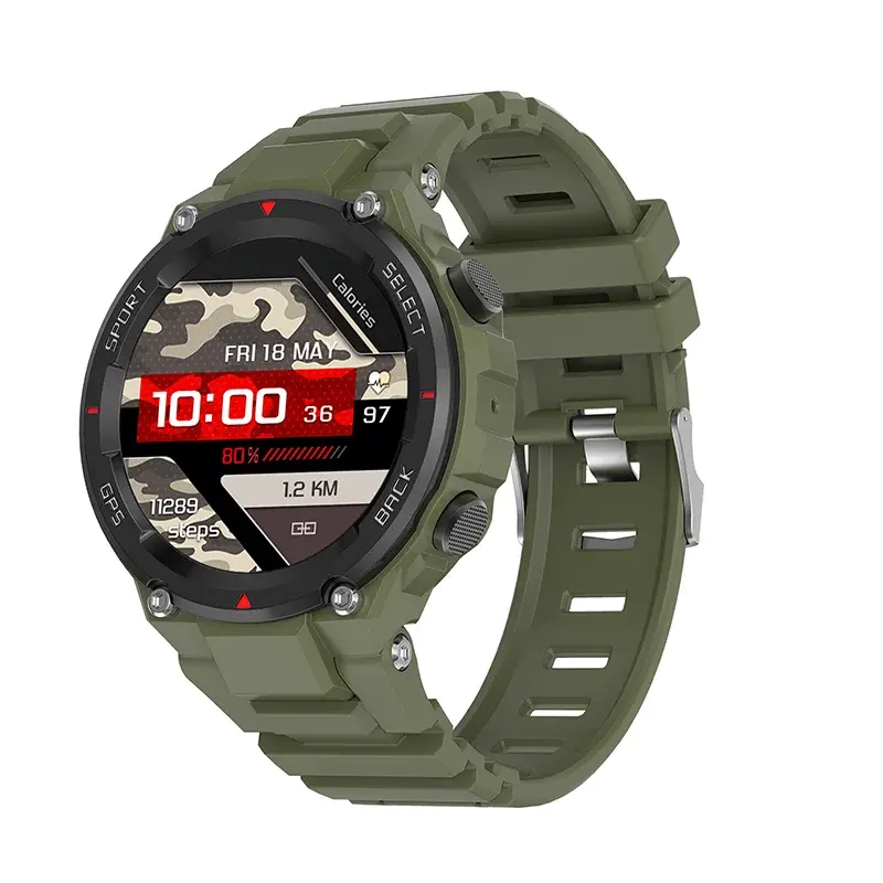 DT5 Sport Smart Watch GPS Outdoor IP68 Waterproof Wallpaper Heart Rate Voice Assistant For Men Women Wear Pro Swollen BT Calling