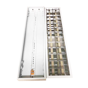 Bề mặt gắn kết và lõm lưới tản nhiệt đèn 3x9W 2x9W 3x18W 2x18W 4x18W 4x10W V louver troffer phù hợp 2ft 4ft T8 ánh sáng lịch thi đấu - Product Image 1