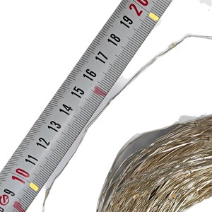 Guirnaldas de Luces LED de Alambre de Cobre de 2m, 20 Luces, Bombillas de Alambre Desnudo, Funciona con Batería, Luces de Navidad, Cortables y Personalizables - Product Image 1