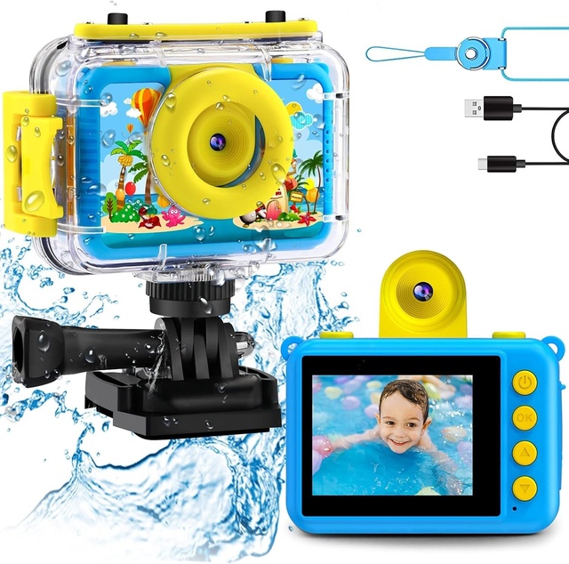 Full hd 1080P Underwater Action Camera Accessories Sd Card Kids Waterproof Camera