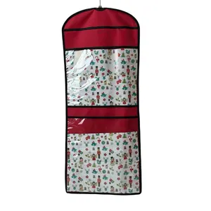 Wall-mounted Flat Wrapping Paper Storage Bags Are Suitable For Wardrobes With Metal Hooks