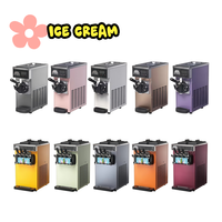 Machine à glace molle commerciale 3 saveurs 1300W de comptoir 15-21L/H pour le Mozambique