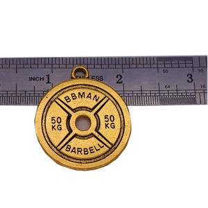 Collier faisant du métal écologique 50KG Train dur ou aller à la maison plaque de poids charme Fitness Gym inspirer pendentif - Product Image 5