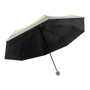 Mini parapluie de poche UPF50+ protection UV, 5 plis, portable, compact, pour soleil et pluie, idéal pour les voyages en extérieur - Product Image 3