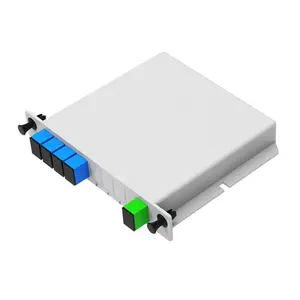 HTMICROWAVE 1X4 PLC Splitter Plug-in Chip Type with SC/UPC Connector For FTTH FTTX