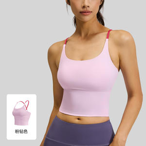 Camiseta Deportiva de Yoga Transpirable de Secado Rápido para Mujer, Ropa Deportiva Sexy sin Mangas con Logotipo Frontal para Gimnasio - Product Image 3