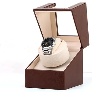 กล่องหมุนใส่นาฬิกาหนัง PU + ไม้หมุนได้,กล่องหมุนนาฬิกาหมุนได้พร้อมหมอนนาฬิกาทนทานระบบอัตโนมัติ