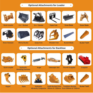 <span class=keywords><strong>Mini</strong></span>-chargeuse articulée compacte, chargeuse frontale diesel, petite machine de manutention avec accessoires de godet - Product Image 6