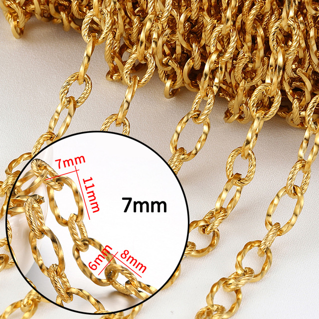 14k stainless steel beaded chain bulk diy