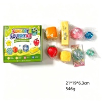 Lot de 8 jouets sensoriels en maltose à remontée lente, anti-stress, pour enfants, en boîte cadeau