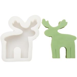 Moldes de Silicona de Grado Alimenticio para Jabón y Velas Navideños, Diseño Moderno y Fácil de Desmoldar, con Formas de Árbol de Navidad, Hombre de Jengibre y Reno, Aptos para <span class=keywords><strong>Lavavajillas</strong></span> - Product Image 3