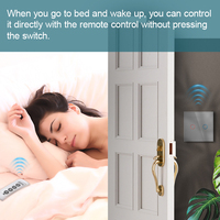 Interrupteur mural tactile intelligent 3 gangs 1 voie Smart Life 250V avec télécommande, en verre trempé miroir, étanche et durable, norme UE de luxe