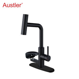 de copa de un agujero Negro mate Acero inoxidable Pulverizador extraíble Fregadero <span class=keywords><strong>Grifo</strong></span> de <span class=keywords><strong>cocina</strong></span> con enjuagador de vidrio - Product Image 5