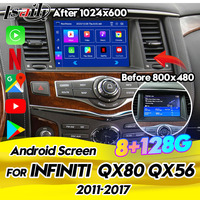 Pantalla Táctil Inalámbrica de 8 Pulgadas con Carplay y Android Auto para Infiniti QX80 QX56 Patrol, Monitor Automotriz