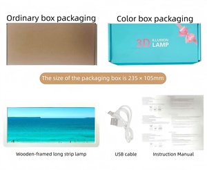 Cadres lumineux personnalisés par le fabricant, éclairage, charge, RGB, cristal, lampes magnifiques avec lampes, cadre en MDF, <span class=keywords><strong>anime</strong></span>, cadre LED, vue <span class=keywords><strong>anime</strong></span> - Product Image 4