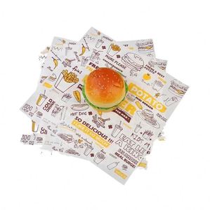 Papier sulfurisé pour emporter les hamburgers et les sandwichs - Product Image 1