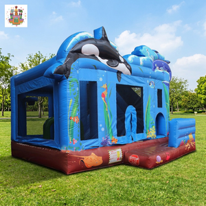 Château gonflable commercial de qualité supérieure Nova OEM en PVC, avec toboggan, pour enfants, utilisation extérieure commerciale - Product Image 3