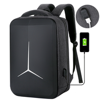 Offre Spéciale grande capacité Oxford sac à dos pour ordinateur portable plusieurs poches école de commerce sac à dos étanche géométrique fermeture à glissière PU