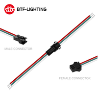 Conector macho y hembra para tira led rgb WS2812B/WS2811, 2 pines/3 pines/4 pines/5 pines SM JST