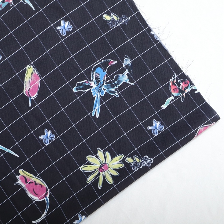 Пользовательская цифровая печать полиэстер спандекс хлопок ткань