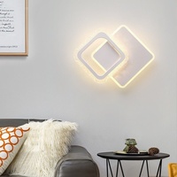 Lámpara de Pared LED de Hierro Minimalista Moderna para Dormitorio, Sala de Estar, Pasillo, Balcón