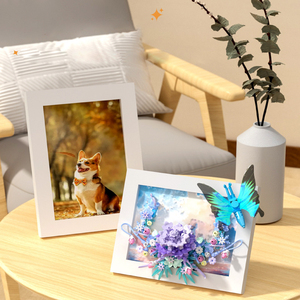 Decoración del hogar, modelo de bloques de construcción magnéticos 3D, marco de imagen de abejas girasoles, Mini juego de bloques de construcción - Product Image 5