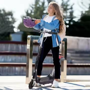 Vente en gros de trottinettes électriques pliables <span class=keywords><strong>avec</strong></span> une charge maximale de 120 kg, trottinette électrique de 120 W pour enfants <span class=keywords><strong>avec</strong></span> hauteur de <span class=keywords><strong>selle</strong></span> réglable - Product Image 6