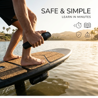 Planche de surf électrique hydrofoil personnalisable haut de gamme Efoil – Sûre, stable, étanche – Équipement d'apprentissage pour débutants – Propulseur composite pour l'océan