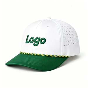 Gorra de Golf Personalizada con Cuerda, Perforada con Láser, Transpirable, de 6 Paneles, Gorra de Béisbol en Blanco, Logotipo Bordado, Deportes al Aire Libre - Product Image 1