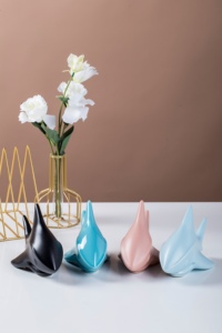 Ceramic <strong>Art</strong> Ornaments Sea Animal Statue <strong>Shark</strong> Figurine Decorations for Desk - Product Image 6