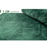 Tapis de prière doux et épais avec support, pliable, en polyester, pour méditation au sol