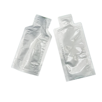 Sachets sous vide imprimés en gravure, forme bouteille, pour échantillons mini de 20 ml et 30 ml, en stock, pour gel énergétique, miel ou liquides, emballage spécial.