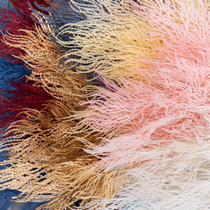 ซุ้มดอกไม้ประดิษฐ์สไตล์มิสต์ สีฟ้า แดง ส้ม ชมพู สำหรับตกแต่งฉากงานแต่งงาน - Product Image 2