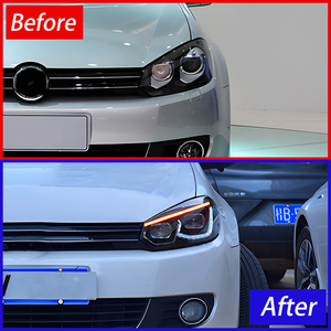 AURON 2010-2014 VW Golf 6 GTI MK6 Matrix Xenon Head Lamp New 12V 36W 6000 lm 6000K <b>Plug</b> and Play <b>Universal</b> Fitment - Product Image 2