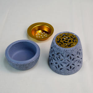 ミニマリスト天然イスラム樹脂香炉中空形状アロマセラピーストーブデスクトップ居間装飾クリエイティブピース - Product Image 2