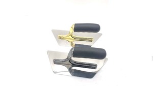 Hoàn Thiện Gương Đánh Bóng Góc Tròn Trowel Cao Su Xử Lý Thép Không Gỉ Hoàn Thiện Trowel Công Cụ Vữa Thạch Cao Trowel - Product Image 2