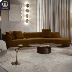 Ensemble de canapés en tissu bleu pour toute la maison, meubles de maison modernes - Product Image 4