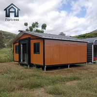 Maisons conteneurs préfabriquées de luxe, pliables et portables, à deux ou trois chambres, avec double aile, extensibles, pour hôtels