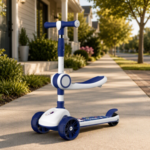 Trottinette électrique à trois roues pour enfants de 1 à 12 ans, garçons et filles, avec capteur antidérapant, en plastique - Product Image 6