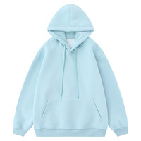 Printemps et automne Style de sport simple 400g coton couleur unie sweats à capuche unisexe lâche prix d'usine sweats à capuche