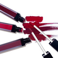 Meilleur vendeur en gros logo personnalisé rouge naturel végétalien brillant à lèvres longue durée minéral marque privée filles teinté hydratant pour les lèvres